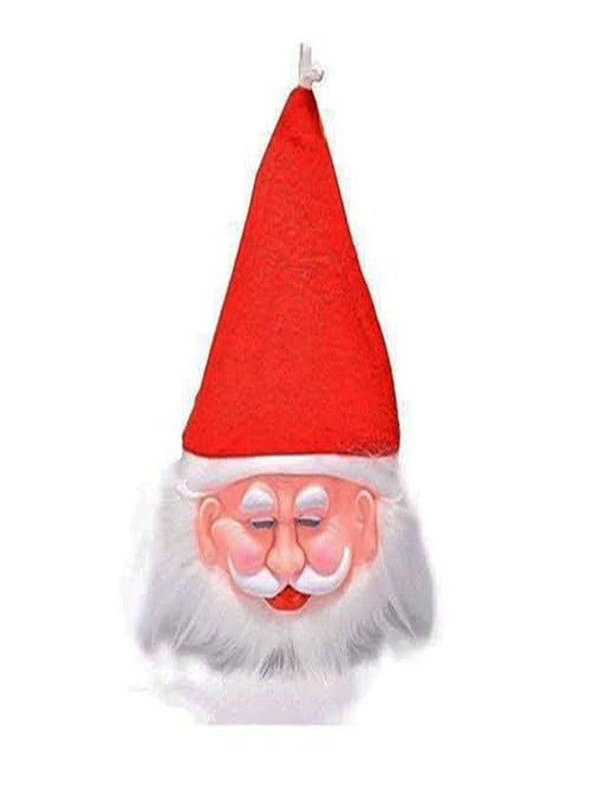 RED WIND Christmas Santa Cap with Mask - Pack of 3 | Red & White Color | Christmas Cap with Santa Mask for Kids & Adults, Holiday Party & Celebration Accessory CAPMK1 - Image 3